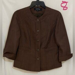 Kasper Women's Chocolate Brown Blazer